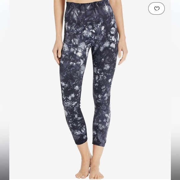 Free People FP Movement Good Karma Tie-Dye Leggings Black + White M/L - Picture 1 of 10